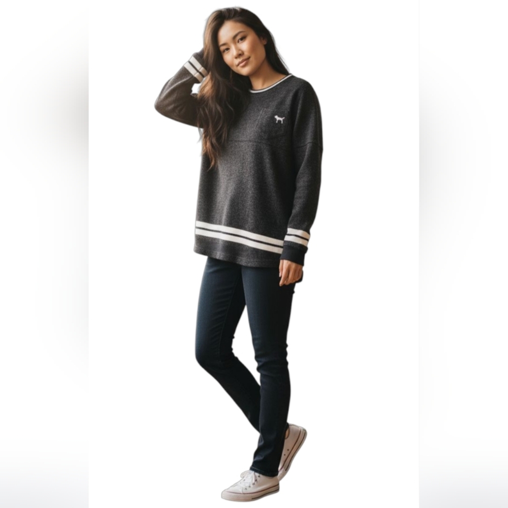 PINK Victoria Secret Pocket Dog Logo Knit Top